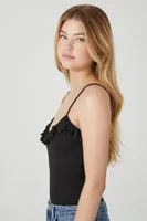 Women's Ruffle-Trim Cami Bodysuit