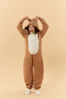 Girls Disney Bambi Pajama Jumpsuit (Kids) in Tan, 11/12