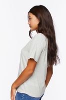 Women's Relaxed Crew T-Shirt in Heather Grey Small