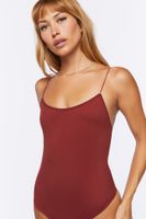 Women's Seamless Cami Bodysuit in Rust, M/L