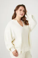 Women's Thermal Split-Neck Sweater 0X