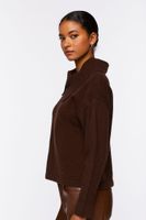 Women's Shawl-Collar Drop-Sleeve Sweater Medium