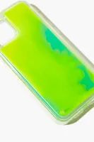 Neon Liquid Lava Case for iPhone 12 in Green