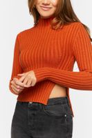 Women's Asymmetrical-Hem Sweater Top