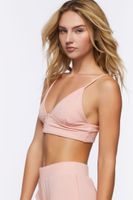 Women's Cropped Rib-Knit Cami in Peachy Cheeks Large