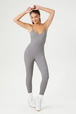 Women's Active Fitted Cami Jumpsuit Dark Grey