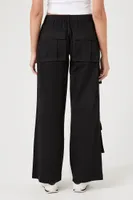 Women's Twill Wide-Leg Cargo Pants