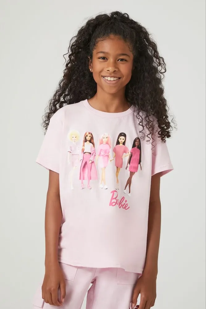 Girls Barbie Graphic T-Shirt (Kids) in Pink, 9/10