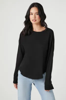 Women's Billowy Curved-Hem Top