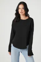 Women's Billowy Curved-Hem Top