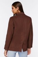 Women's Peak Lapel Blazer in Brown Medium