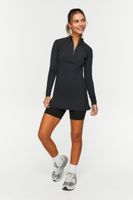 Women's Active Half-Zip Pullover in Black, XS