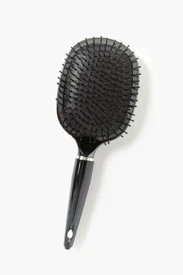 Reflective Ball-Tip Hair Brush in Black
