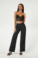 Women's Bustier Hook-and-Eye Cropped Cami