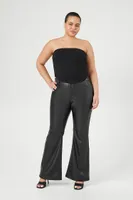 Women's Cropped Tube Top in Black, 0X