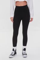 Women's Basic High-Rise Leggings in Black, XL