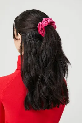 Hair Scrunchie in Hibiscus