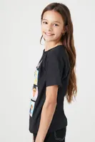 Girls Barbie Graphic T-Shirt (Kids) in Black, 11/12