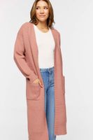 Women's Open-Front Longline Cardigan Sweater