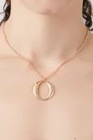 Women's Initial Pendant Necklace in Gold/O