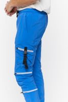 Men Drawstring Utility Joggers in Royal Blue Large