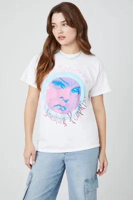 Women's The Smashing Pumpkins Graphic T-Shirt in White, M/L