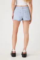 Women's High-Rise Denim Shorts in Light Denim, 33