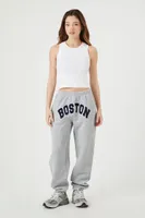 Women's Boston Fleece Joggers in Heather Grey Medium