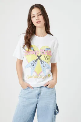 Women's Prince Peter Cheap Trick Graphic T-Shirt in White Medium