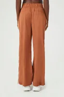 Women's Active Contrast Zip-Up Pants in Chestnut, XS