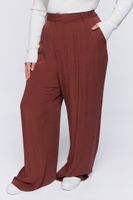 Women's Wide-Leg Pants in Turkish Coffee, 0X