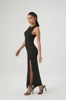 Women's Ribbed Knit Sleeveless Maxi Dress