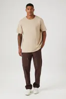 Men Release Buckle Slim-Fit Pants in Cocoa Large