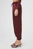 Women's Satin Drawstring Joggers