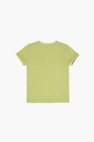 Girls Cotton-Blend Crew T-Shirt (Kids) in Green, 11/12