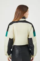 Women's Cropped Colorblock Jacket