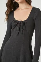 Women's Skater Mini Dress in Black Small