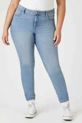 Women's Skinny High-Rise Jeans in Medium Denim, 16