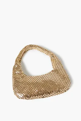 Women's Chainmail Shoulder Bag in Gold