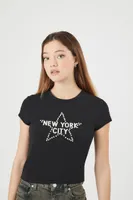 Women's New York City Rhinestone T-Shirt