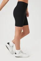 Women's Ribbed Knit Biker Shorts