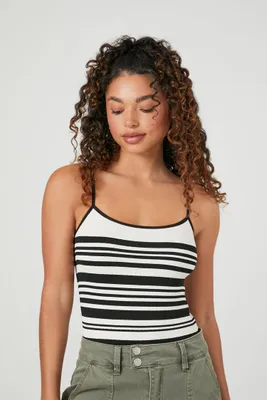Women's Seamless Striped Cami Bodysuit