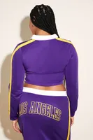 Women's Los Angeles Lakers Jacket in Purple, 1X