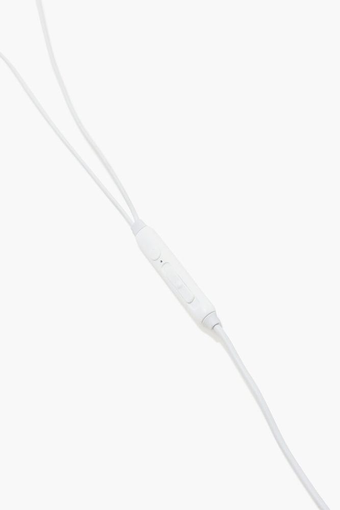 Electronic Wired Earbuds in White