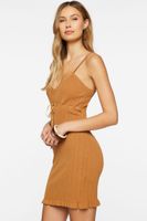 Women's Ribbed Cami Mini Sweater Dress