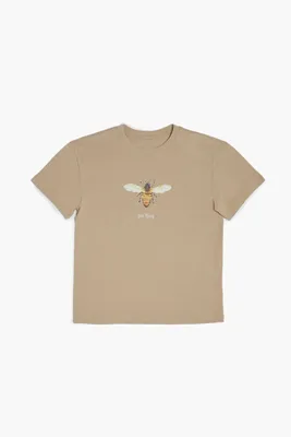 Kids Bee King T-Shirt (Girls + Boys) in Taupe, 11/12