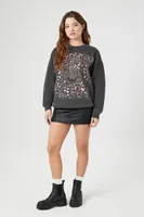 Women's Def Leppard Graphic Pullover Charcoal