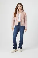 Women's Faux Shearling Bomber Jacket Taupe