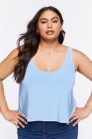 Women's Swing Tank Top in Blue, 0X