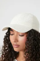 Corduroy Baseball Cap in Cream